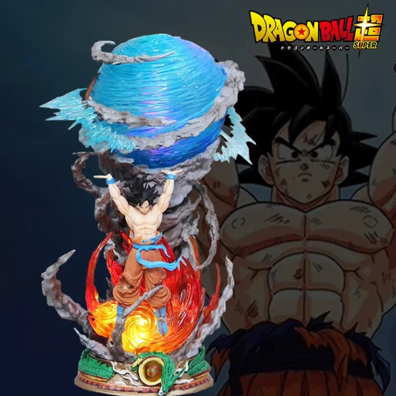 25cm Son Goku Super Genkidama lumineux