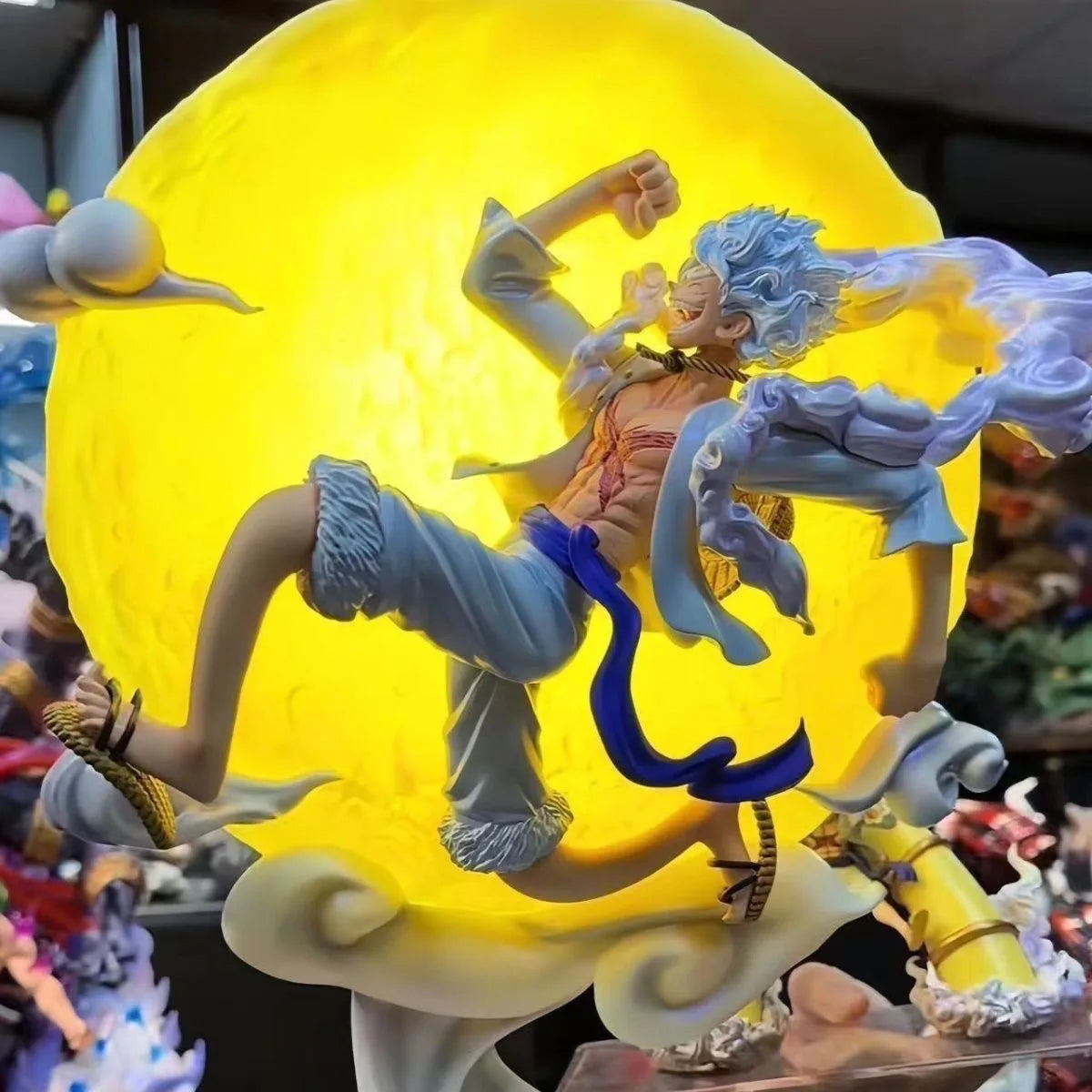 28cm Luffy Gear 5 Moon Light Lumineux Edition Limité